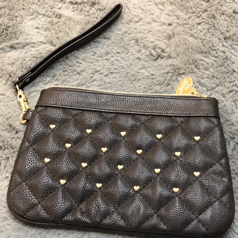 Betsy Johnson black clutch